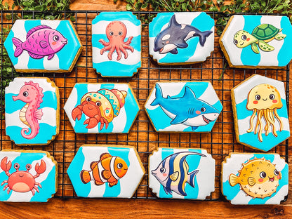 Hand-Piped/Printed Combination Sugar Cookies