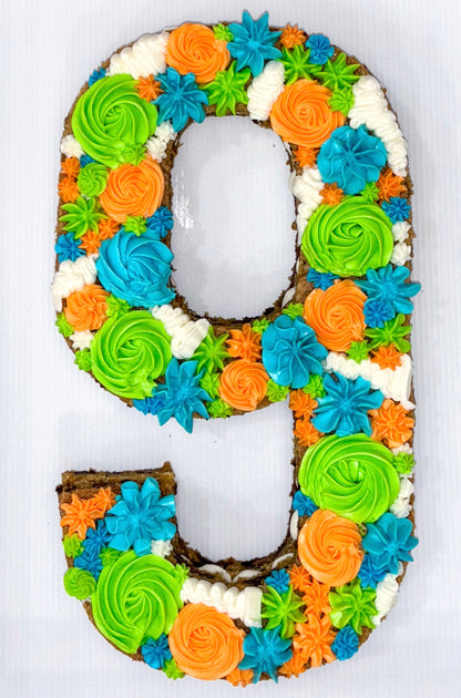 Large Number/Letter/Symbol Cookie Cake (approximately 10"x15")