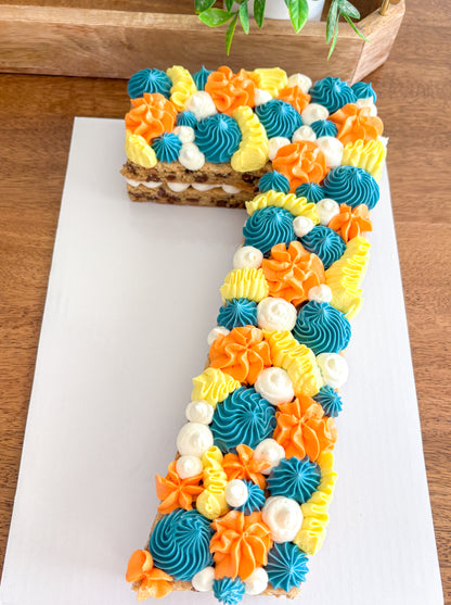 Large Number/Letter/Symbol Cookie Cake (approximately 10"x15")