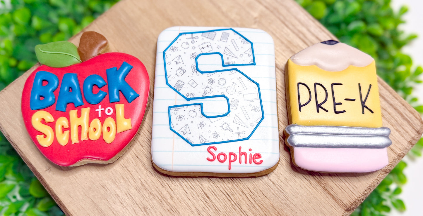 Back to School Cookie Set