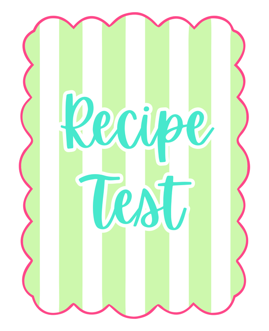 Recipe Tests